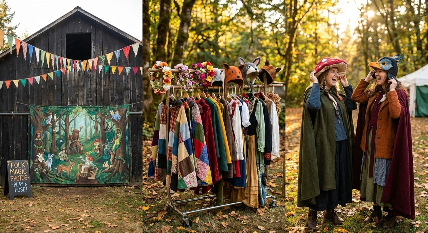 Costume and dress-up corner